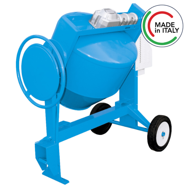 BetonieraabicchieresilenziataPolieriTech-PC300ltmonofase1.5kWconribaltamentopignoneecorona