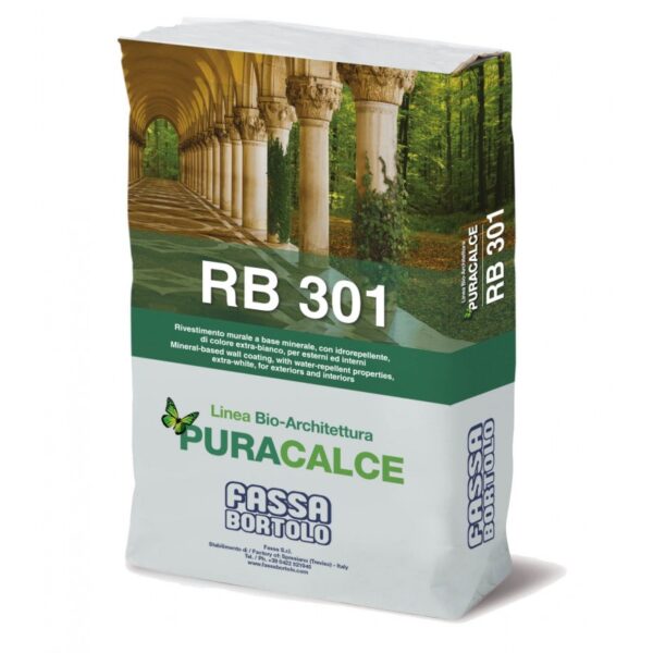 Bio-rivestimentoFassaRB301muraleextrabiancoabaseminerale(Saccoda25kg)