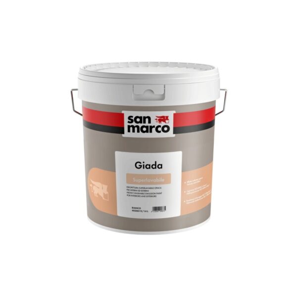 IdropitturasuperlavabileGiadaSanMarcoeffettovellutatoperesternoeinterno(Secchioda4Lto14Lt)