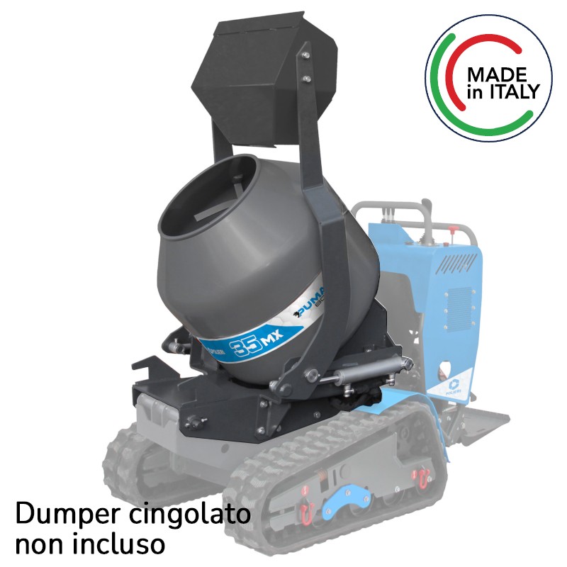 Kitbetoniera250ltconpalaautocaricantePolieriperminidumperPuma600
