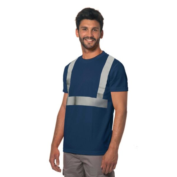 MagliamanicacortaLogica993HVconbanderifrangentiadaltavisibilità(tg.S-3XL)