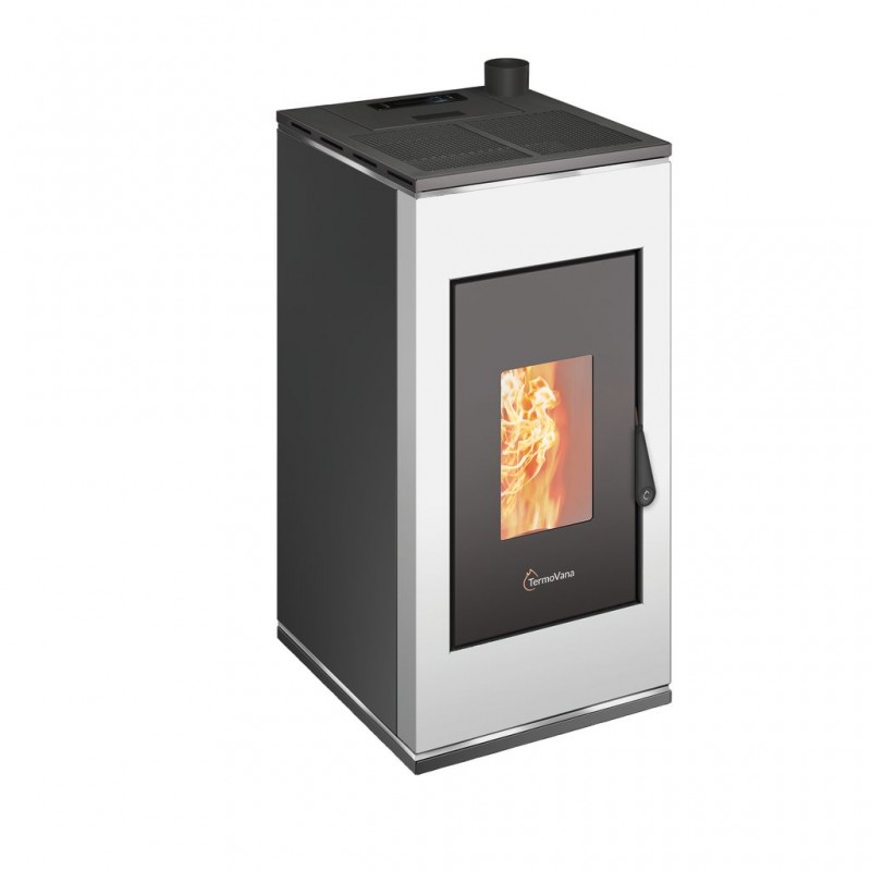 StufaapelletermeticaTermoVanaSofia9UPBiancoOpacoconuscitafumisuperiore,8kW