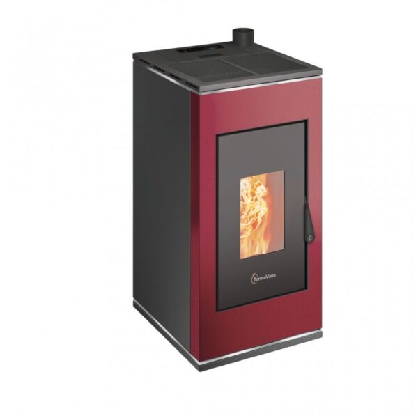 StufaapelletermeticaTermoVanaSofia9UPBordeauxVintageconuscitafumisuperiore,8kW